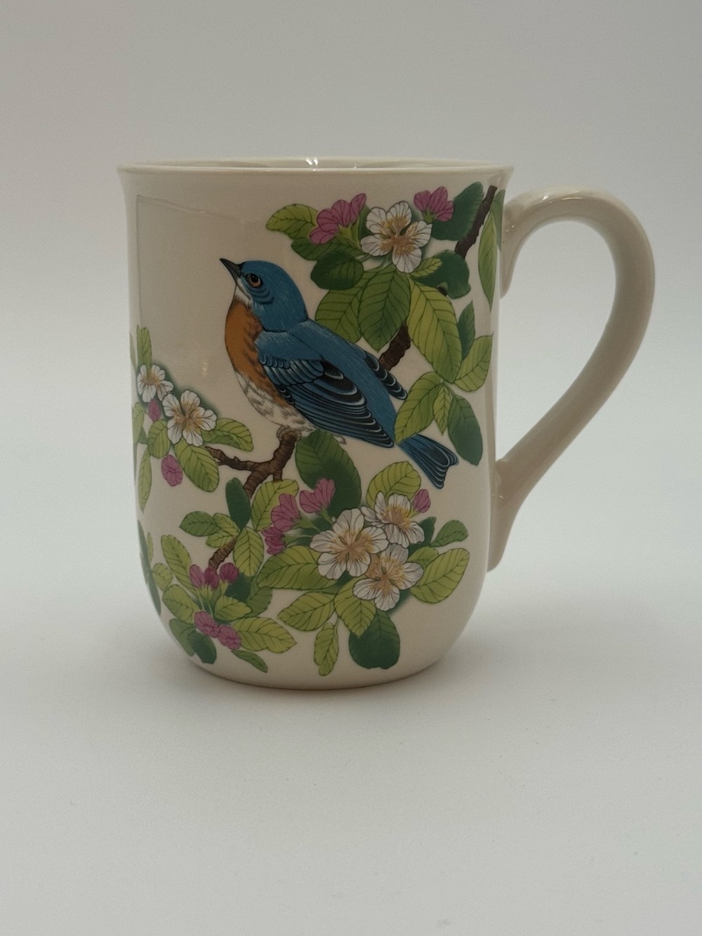 Otagiri Bluebird Floral Coffee Mug Vintage Japan Gibson Greeting Cards Bird Cup